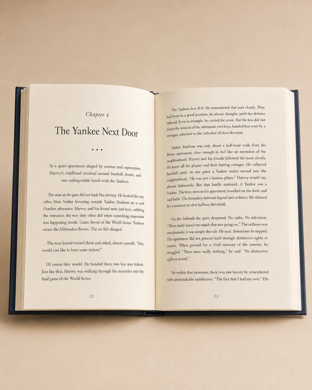 An open two-page spread of Sea of Diamonds — Chapter 4, The Yankee Next Door