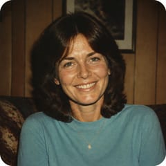 A vintage portrait of the storyteller in the 1970s.